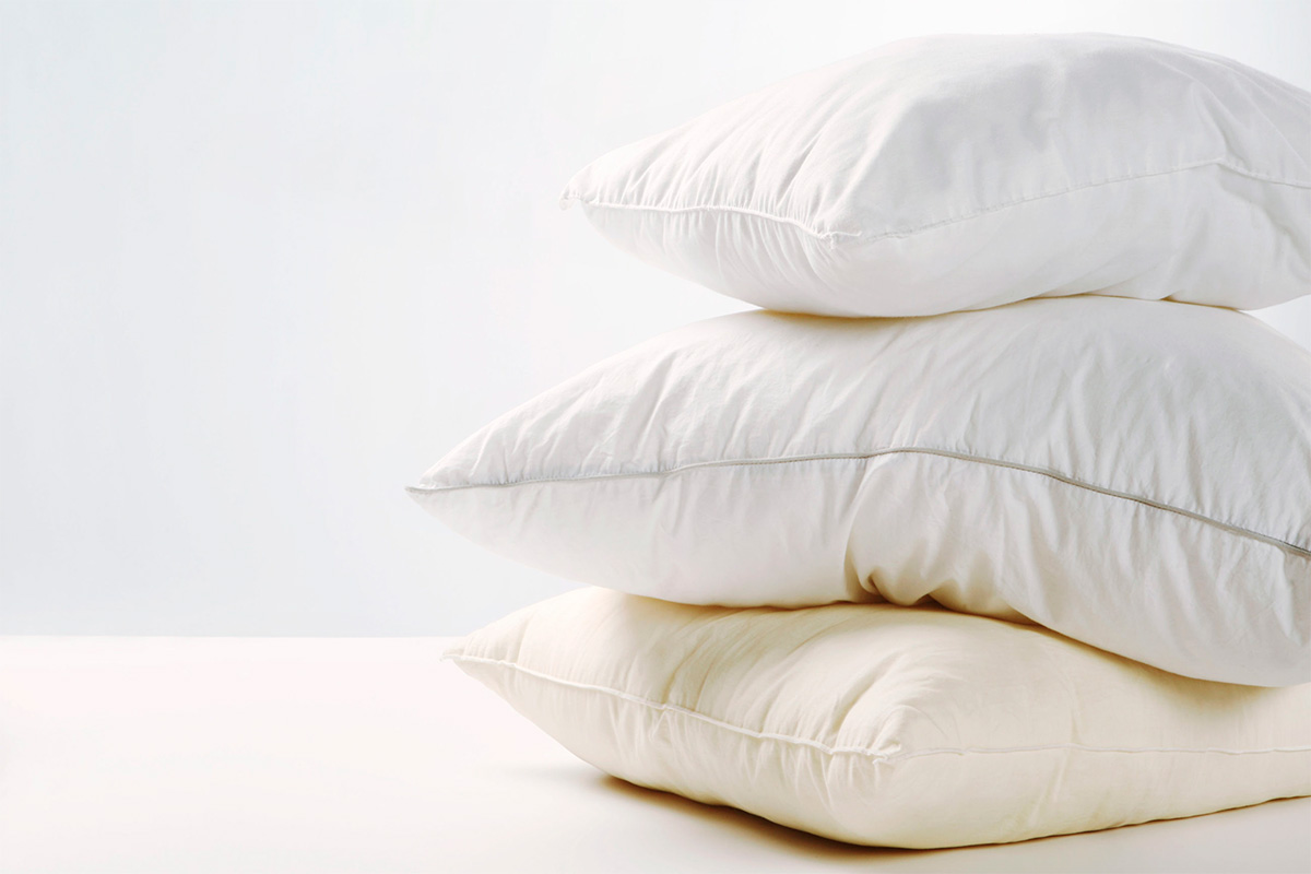 whiten pillows