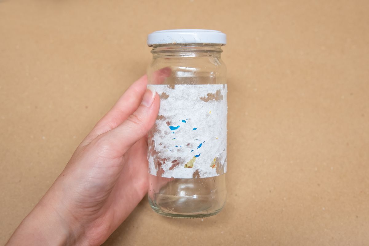 remove the stickers from your jars