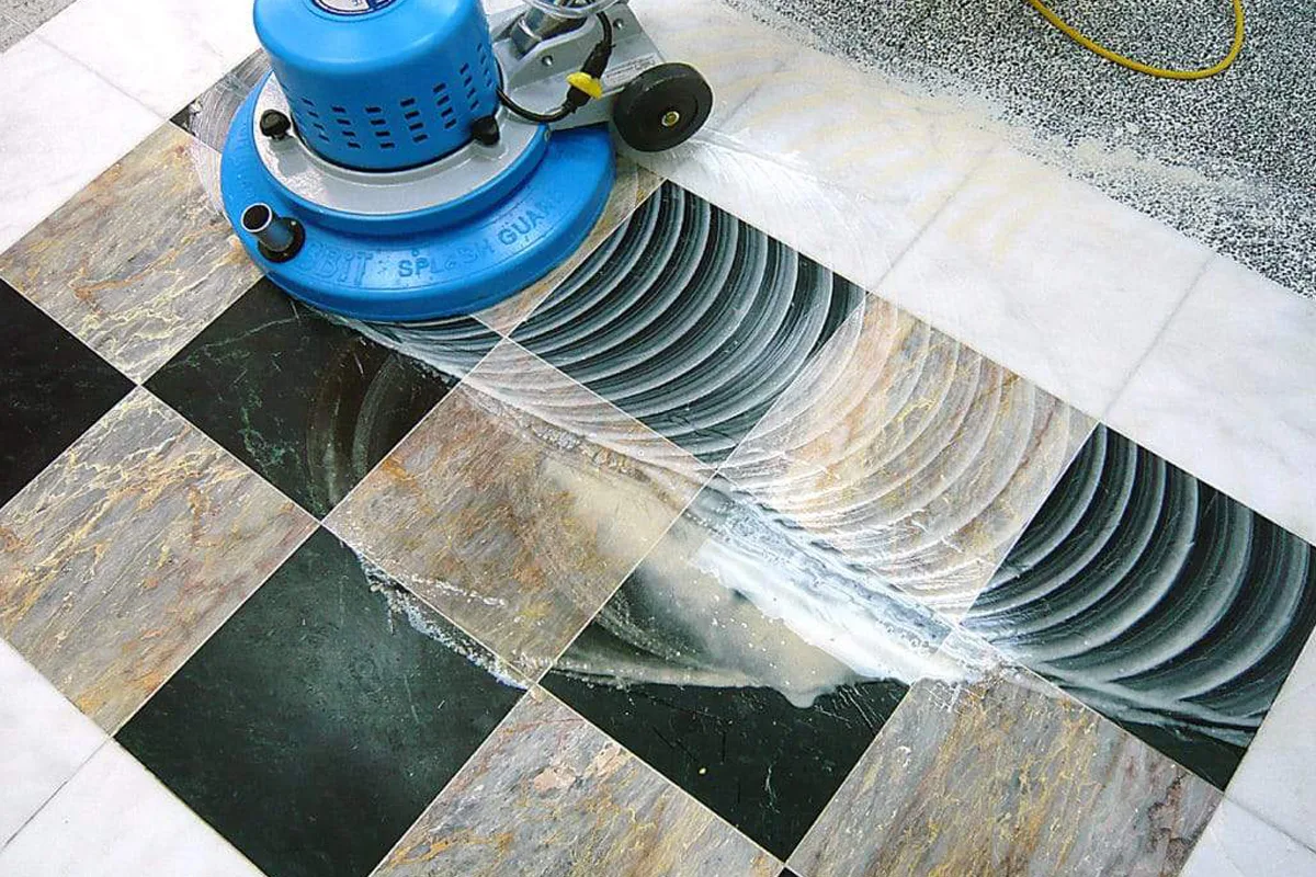 trick for cleaning marble floors